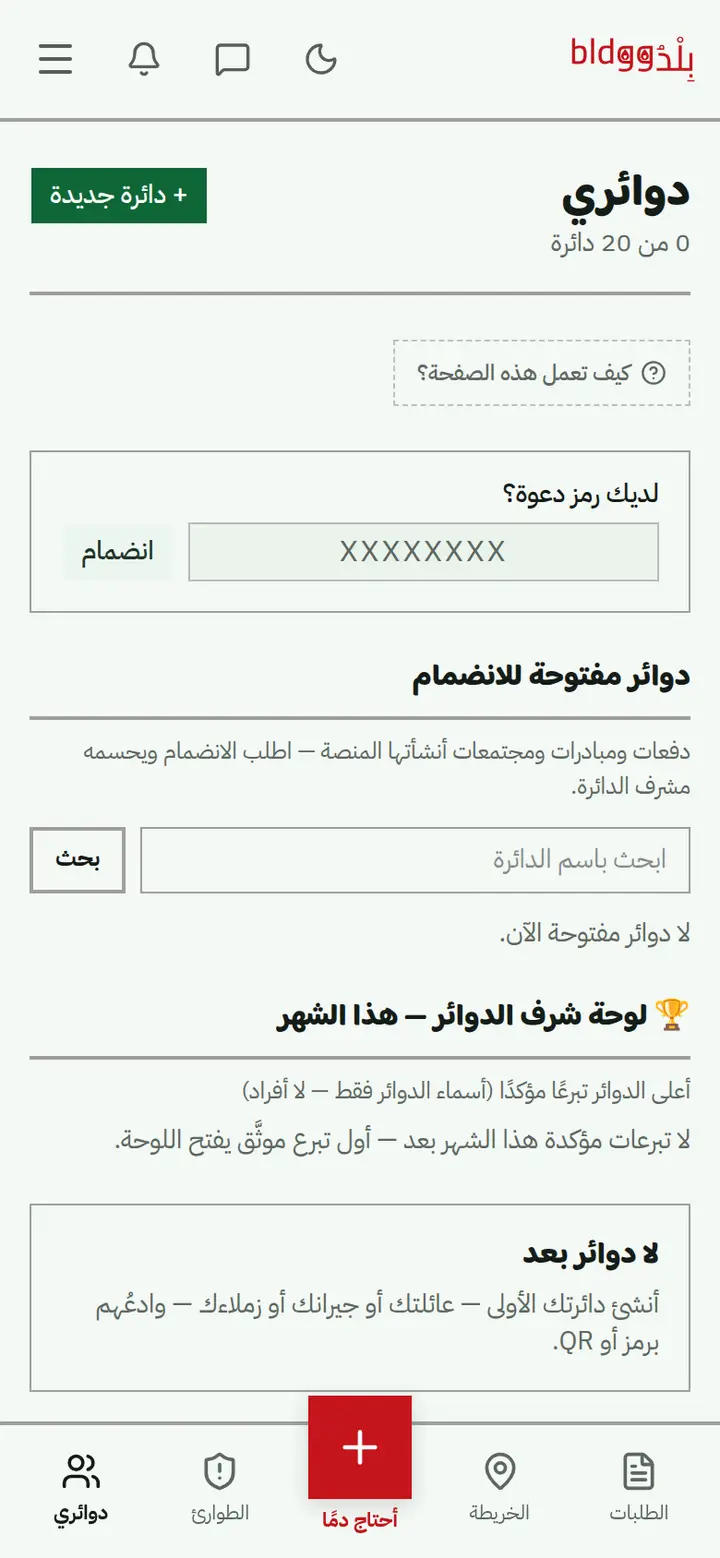 الخطوة 1: صفحة دوائري